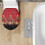 Weihnachtsbaum-WC-Deckelbezug mit Schneeflockenmotiv, länglich 4