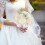 Artificial Rose Bridal Bouquet White Light Peach 5
