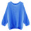 Women's Crewneck Sweater Blue XL 4