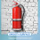 Wall Mount Fire Extinguisher Bracket Silver Metal 1 Pack 2