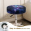Housse de coussin de chaise papillon galaxie élastique ronde 4