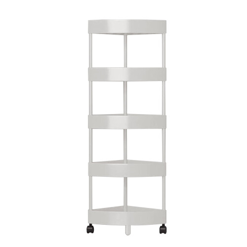 5-Tier Slim Bathroom Storage Cart with Wheels 1
