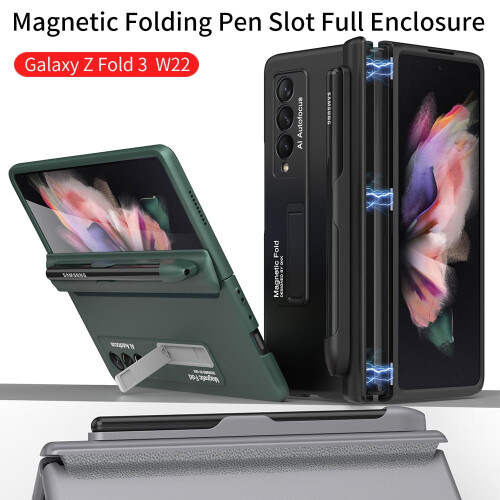 Samsung Galaxy Z Fold3 Hülle mit S Pen Halterung Grau 2