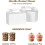 White Gable Gift Boxes with Handles 12 Pack 3
