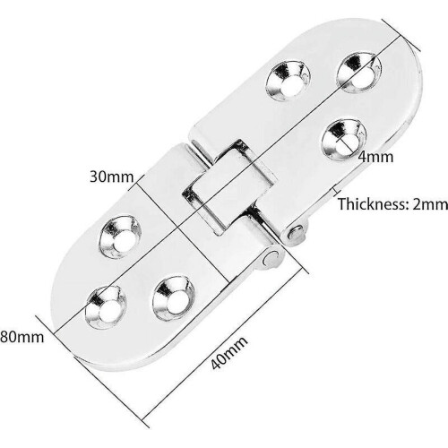 Folding Table Hinge Zinc Alloy 180 Round 4 pcs 1