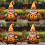 Pumpkin Alien Statue Resin Halloween Decor 4
