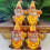 Pumpkin Alien Statue Resin Halloween Decor 5