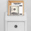 Metal Donation Box with Lock Wall Mounted White 1-Pack 6