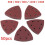 Triangle Sanding Pads Assorted Sandpaper 50 Pieces 6