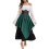 Dames middeleeuwse off-shoulder jurkset met tailleband 2