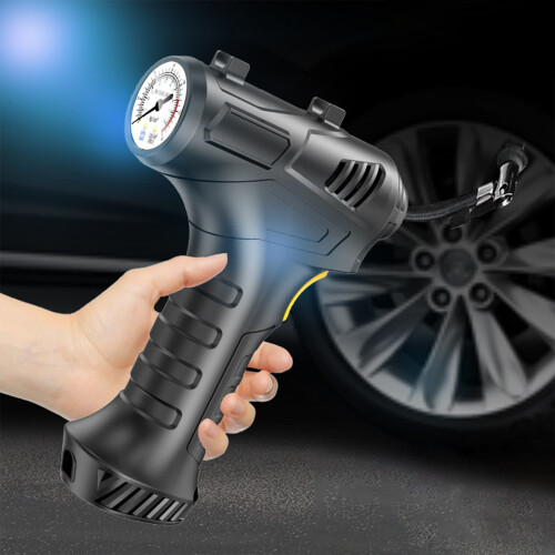 Portable Tire Inflator 150 PSI with LED Light Auto Stop 1