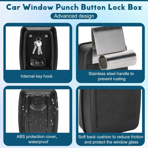 Car Window Lock Box SL-591 Black Key Storage 2