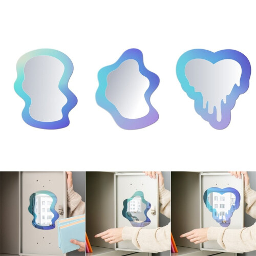 Magnetic Rectangular Hanging Mirror Portable 1 Pack 2