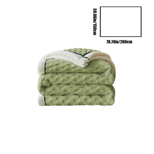 Coral Fleece Reversible Throw Blanket Soft Extra Thick 2