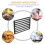 Silver-Plated Fire Grate Metal Wood Stove Grate 1 Pack 5