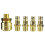 Brass Air Coupler and Plug Kit 10 pcs 1/4 inch BSP 4