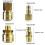 Brass Air Coupler and Plug Kit 10 pcs 1/4 inch BSP 5