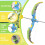 LED Kids Archery Set with 10 Suction Cup Arrows and 5