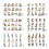 Decorative Handbook Sticker Sheet for Adults 3 Colors 8