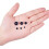 Black Flat Back Pearl Cabochons 4-12mm 6 Sizes 690 Pcs 3