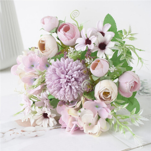 Artificial Silk Peony Bouquet for Wedding Centerpiece 1 1