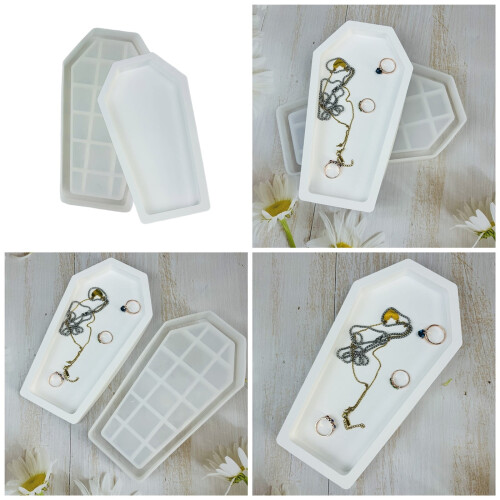 Halloween Coffin Trinket Box Silicone Mold 1 Piece 1
