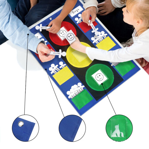 Classroom Behavior Stoplight Chart with 5 Blank Cards and 1