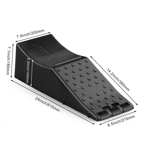 Vehicle Ramp Single Unit 20000 lbs Load Capacity 5.5 inch 1