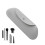 Siliconen make-upborstelhouder, draagbare toilettas-organizer 3