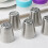 Stainless Steel Cake Embosser Piping Nozzle Set 6 pcs 5