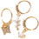 Butterfly Nose Studs Stainless Steel 3 Pcs 2