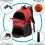 Mochila de basquete com almofada de ar e compartimento para sapatos. 5