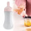 Pink Condiment Bottle with Scale 350ml 2