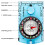 (Blue) Professional Waterproof Camping Compass Hiking Backpack Essential Survival Gift for Outdoor Navigation and Map Reading 3