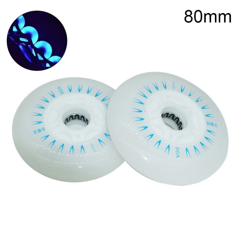 Windcarnival Inline Speed Skate LED Wheels 80/76/72mm 2Pcs 1