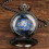 Skeleton Pocket Watch Roman Numerals Mechanical 1pc 5