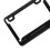 License Plate Frame Textured Cloth-Wrapped Black Stainless 4