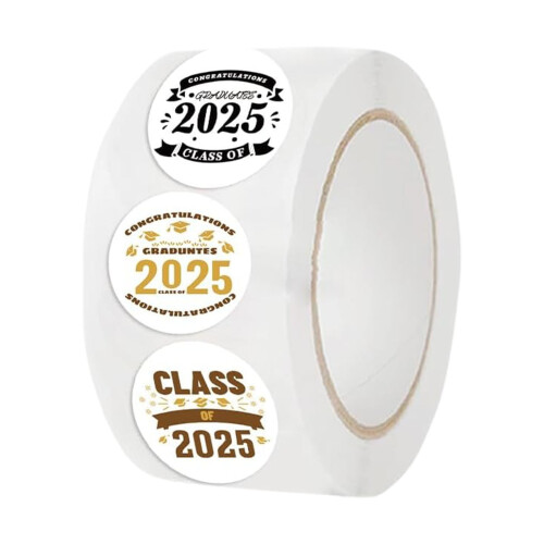 Class of 2025 Stickers Roll 10 Styles 500 PCS 1