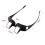 Horisontale lazy prisme-briller, sklisikkert ABS-materiale, 1 par 6