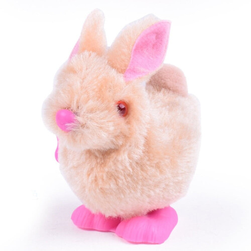 Wind-Up Hopping Bunny Plush Toy 1 Piece 2