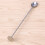 Stainless Steel Stirring Spoon Silver Spiral Pattern 11 Inch 3