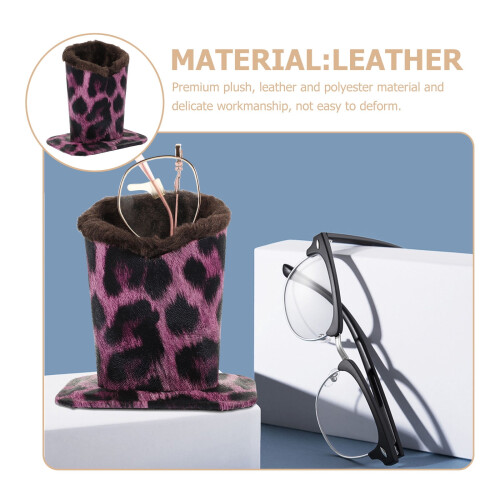 Présentoir à lunettes avec base stable doublée de peluche 2
