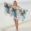 Serviette de plage en microfibre 152 x 71 cm, séchage rapide, sans sable, style marin 5