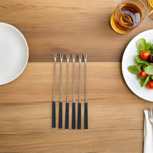 Garfos para fondue em aço inoxidável de 23 cm (9,1 polegadas), 18 peças 2