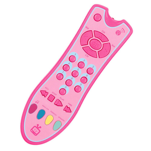 TV Remote Control Toy with Light Sound 3 Languages 2