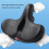 Bike Seat Wide Comfortable with Shock Absorption 3