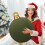 Boule de Noël gonflable finition velours 40 cm 2