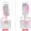 Toddler Wrist Leash Pink Blue 2-Pack 8.2ft Key Lock 3