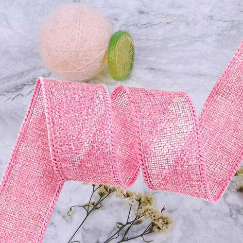 Fita de Páscoa rosa, 500 cm de comprimento, 5 cm de largura. 2