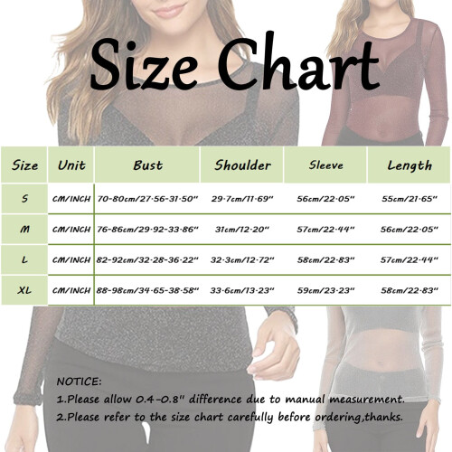 Damen-Langarmtop aus transparentem Mesh, Grau, Größe M 2